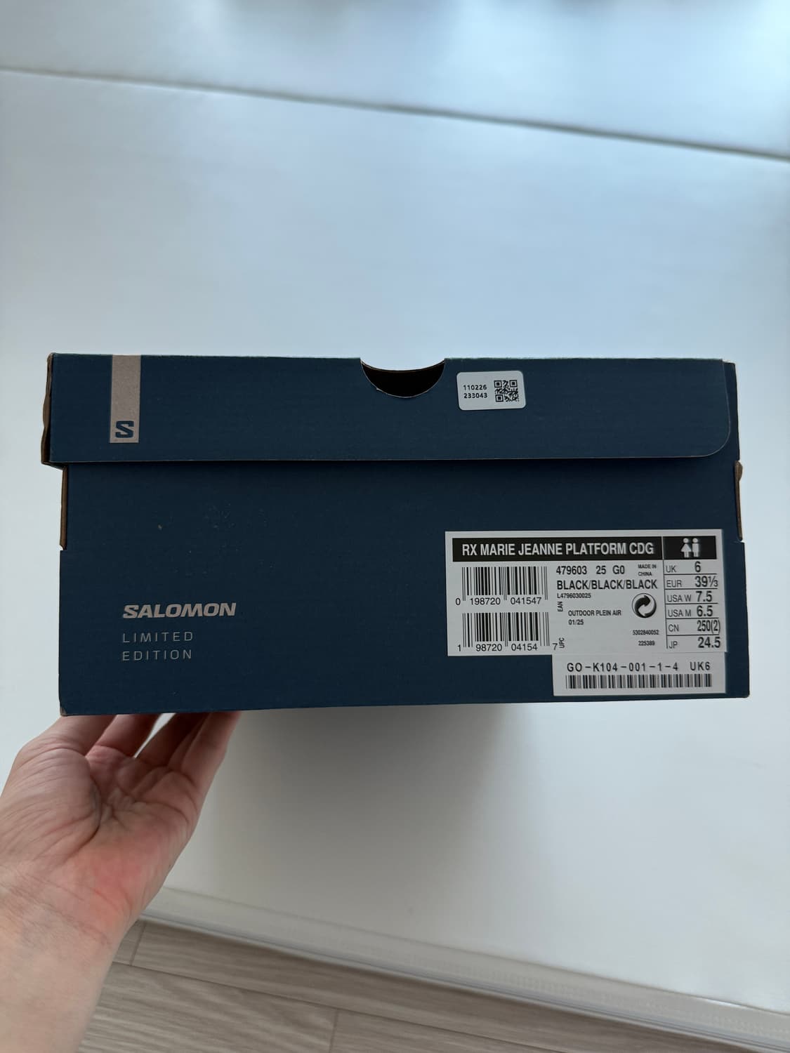 살로몬 꼼데 RX 메리제인 플랫폼 CDG 블랙 245 상품이미지9