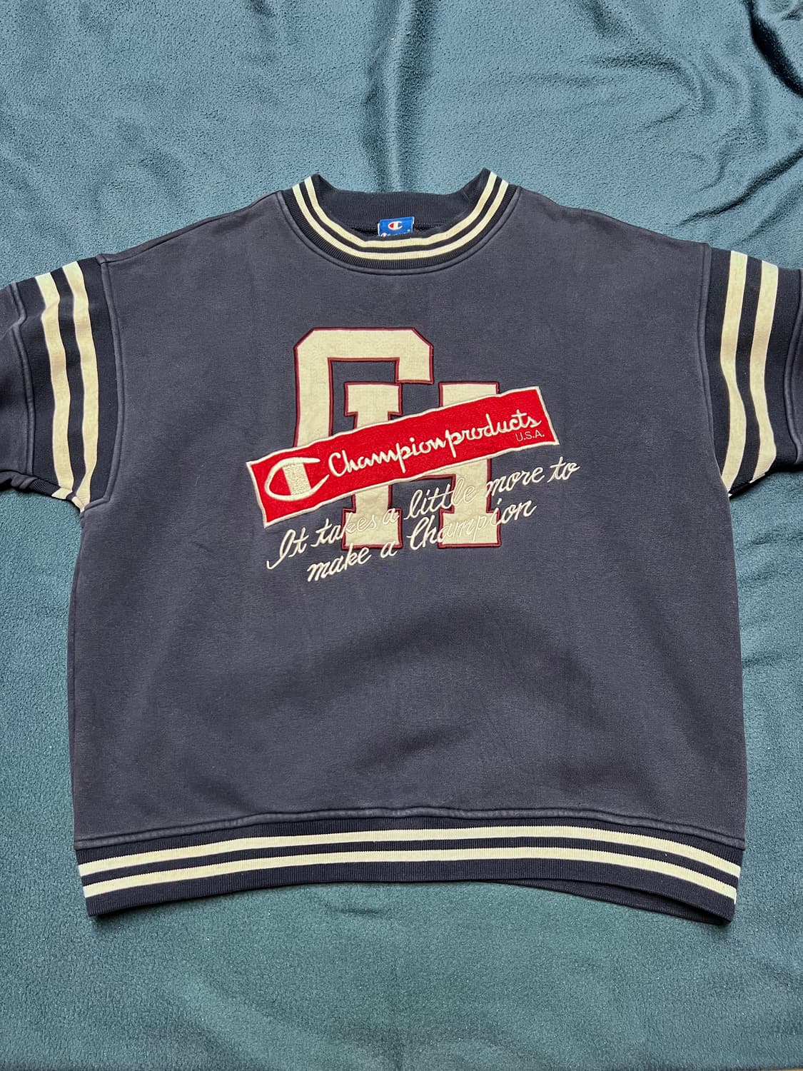 Champion 90s 면혼방 스웨트셔츠 M 상품이미지1