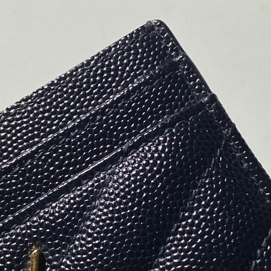 [정품]SAINT LAURENT 생로랑 마틀라세 모노그램 금장 카드지갑 상품이미지4