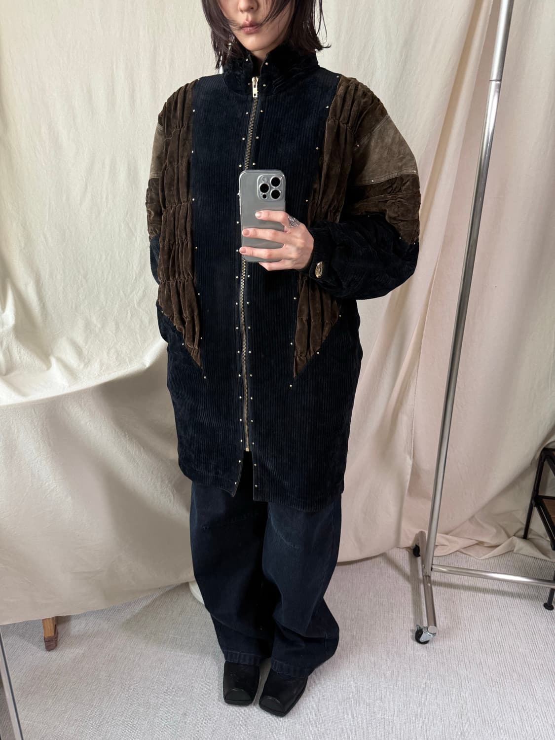 伊太利屋(ITALIYA) 코듀로이 퀼팅 자켓 상품이미지2