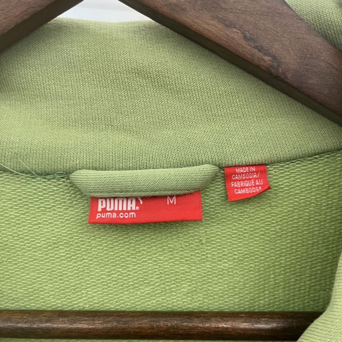 푸마 희귀 레트로 Y2K 대장급 TKHKI 말차카키 집업 M C09932 상품이미지5