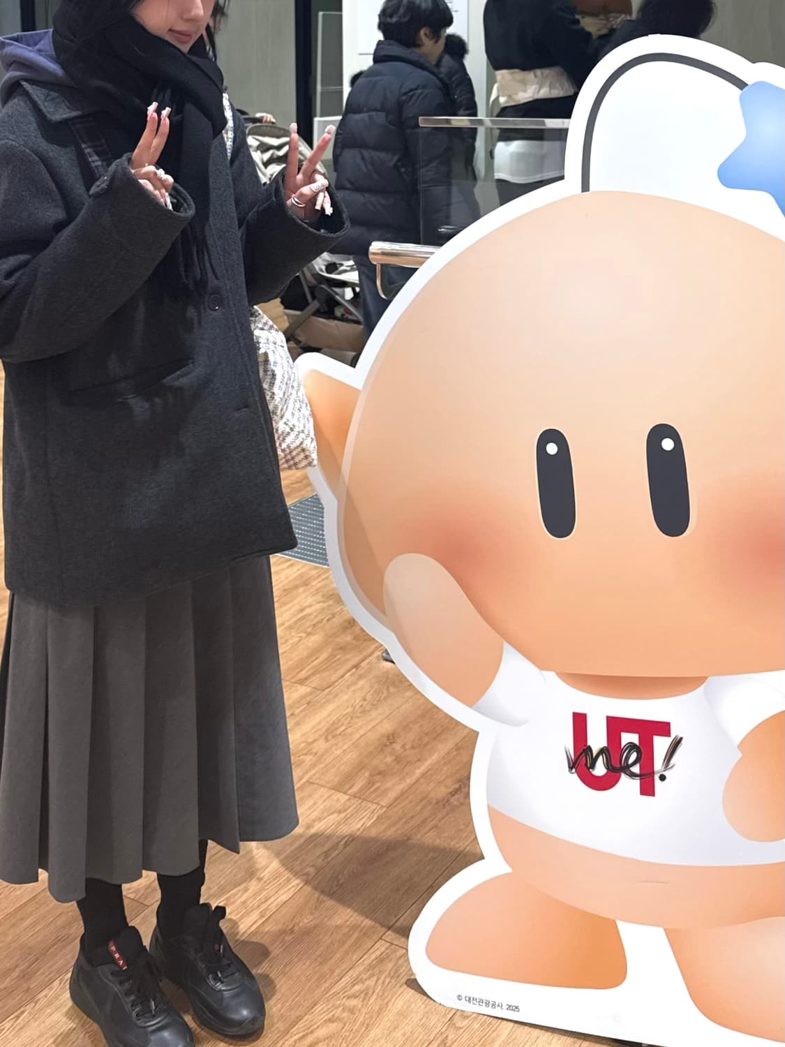 오헤시오 CHECK HALF WOOL COAT, CHARCOAL 상품이미지2