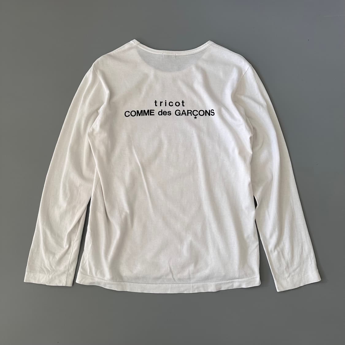 트리콧꼼데가르송 comme des garcons 로고 롱슬리브 상품이미지1