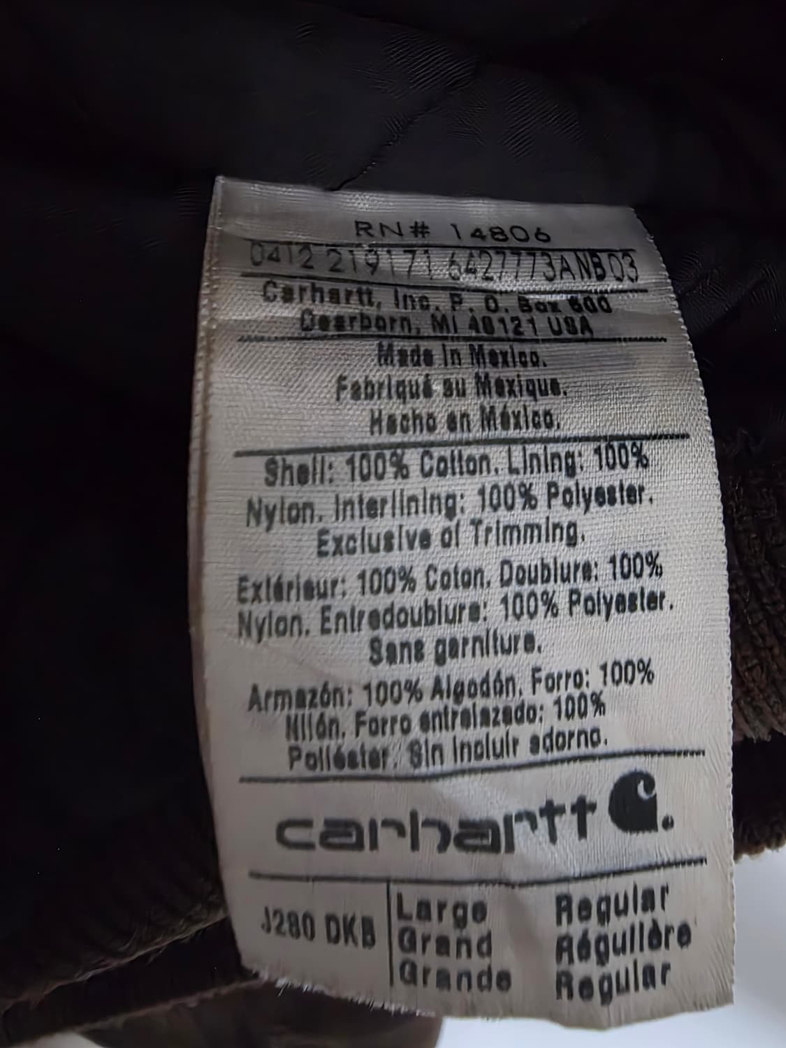 급처 네고가능) 칼하트 j280 덕 액티브 워크자켓 상품이미지10