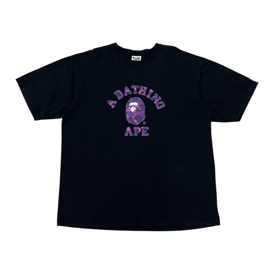 베이프(BAPE) 카모 컬리지 티셔츠 퍼플 상품이미지3