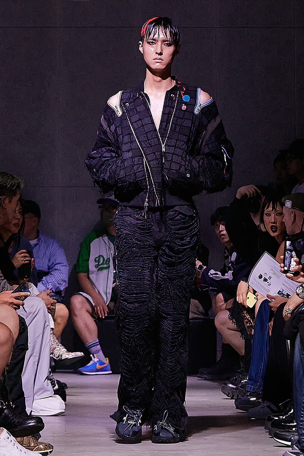 99% is 바조우 Side Ripped Washed Denim 상품이미지2