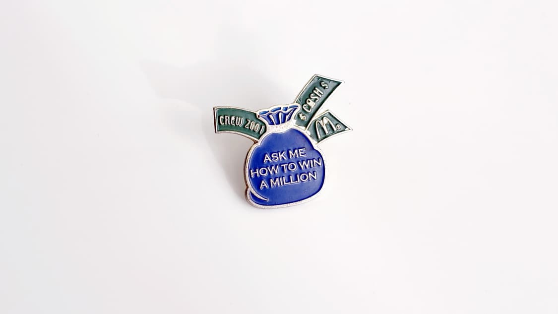 맥도날드 빈티지 크루 핀뱃지 라펠핀 ‘Crew Cash’ 상품이미지5