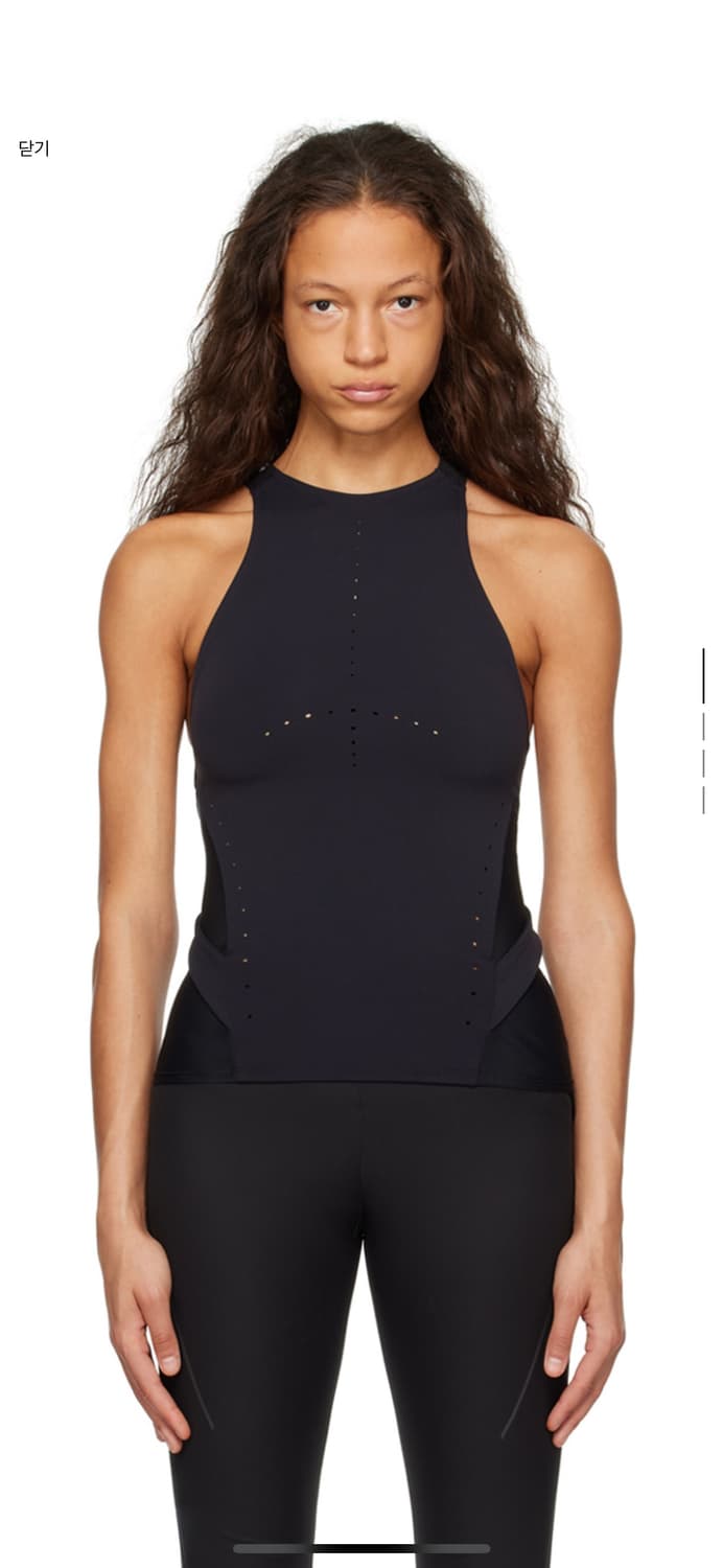 Hyeinseo 혜인서Sleeveless Track Top 블랙 사이즈2 상품이미지1