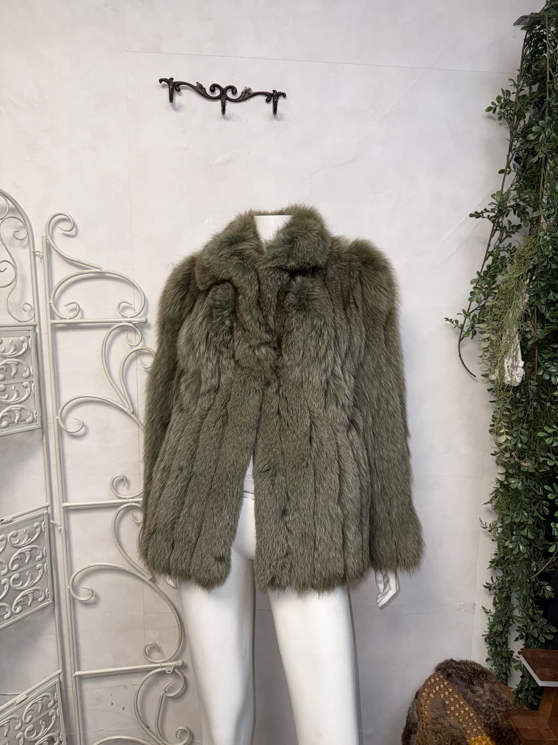 SAGA FOX mixed khaki brown fox fur coat  상품이미지5