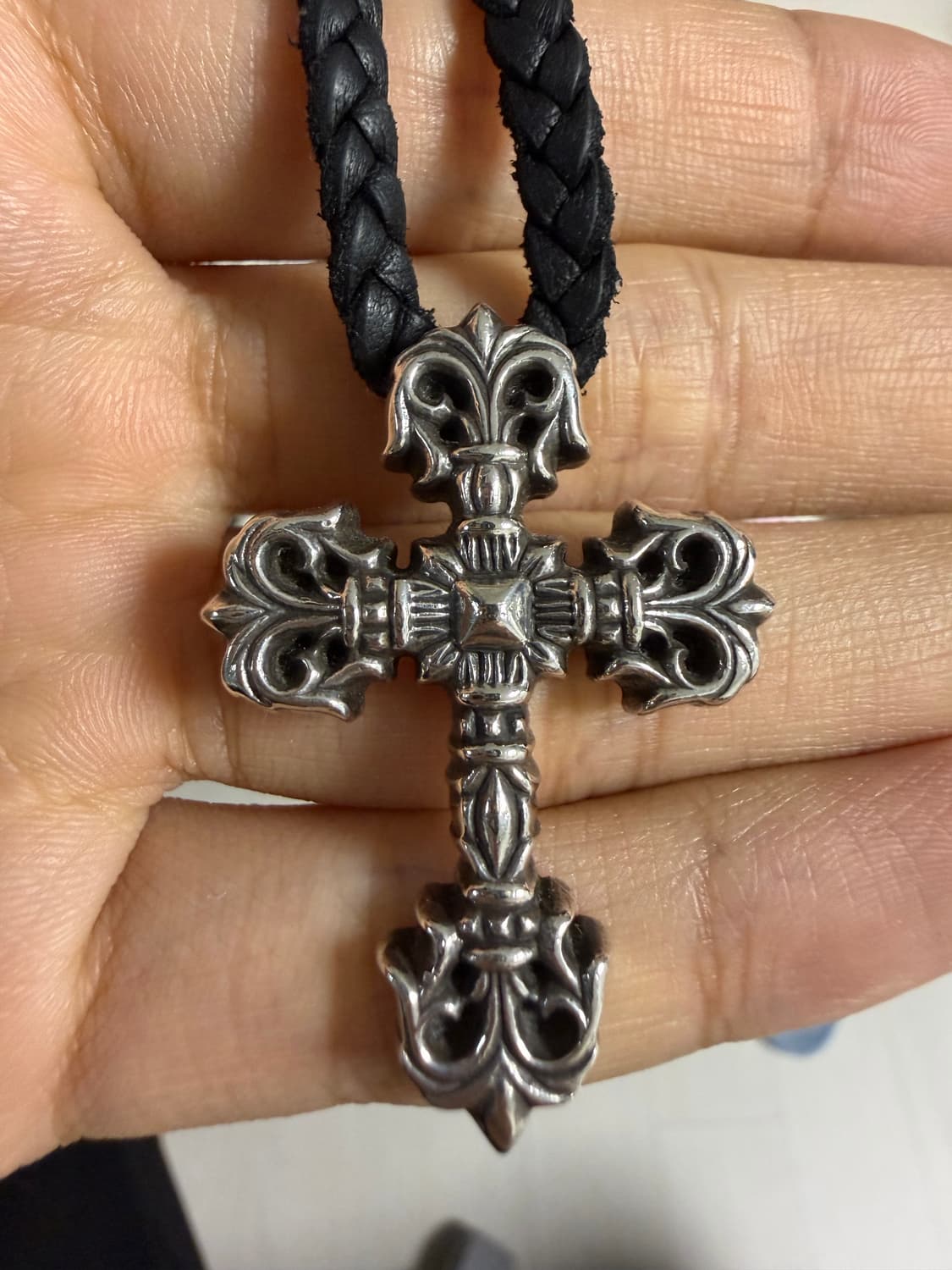 새상품급) 크롬하츠 필리그리 S 블레이드 가죽줄 상품이미지4