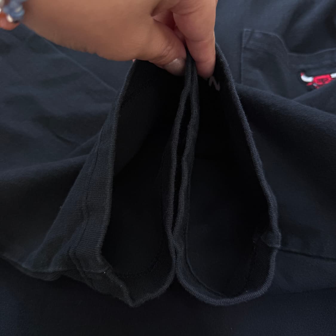 [L] NBA 엔비에이 공용 시카고불스 포켓 7부 티셔츠 3718 상품이미지4