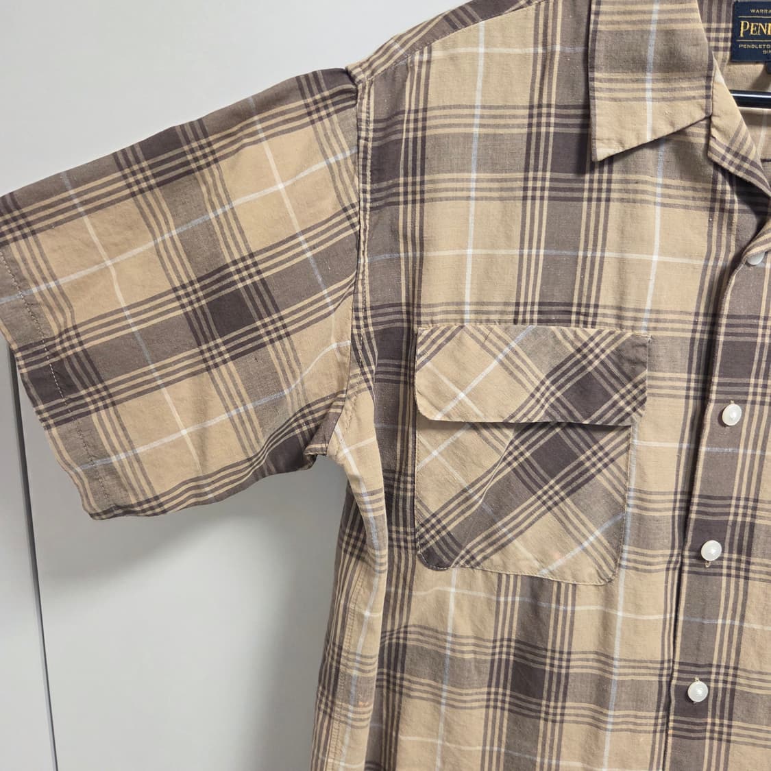 Pendleton 펜들턴 빈티지 반팔 셔츠 L(100) 상품이미지3
