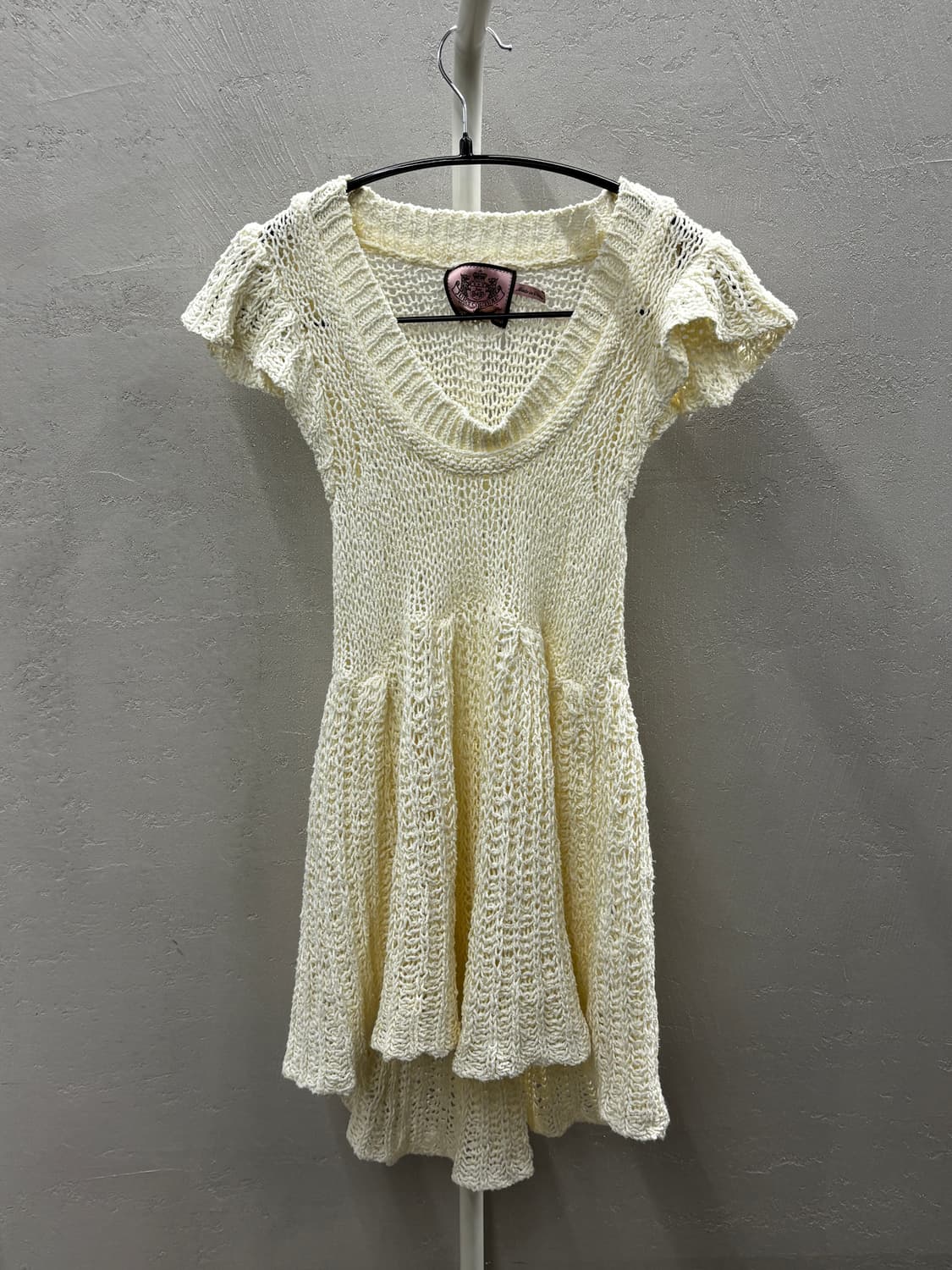 쥬시꾸뛰르 아이보리 니트 원피스 XS 상품이미지2