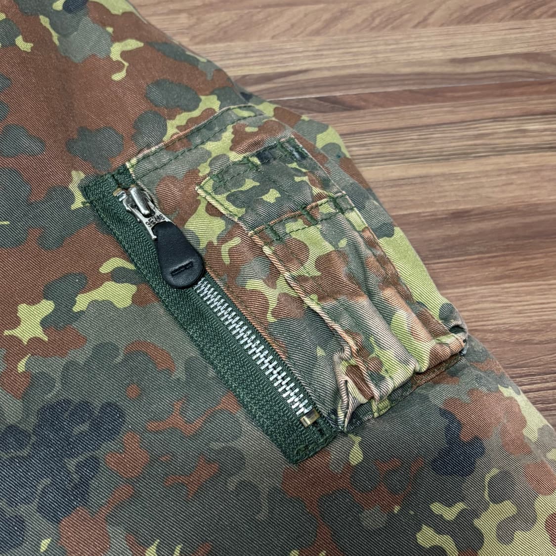 빈티지 독일군 카모 플렉탄 플랙탄 카모 ma-1 봄버 마원 자켓 xl 상품이미지4