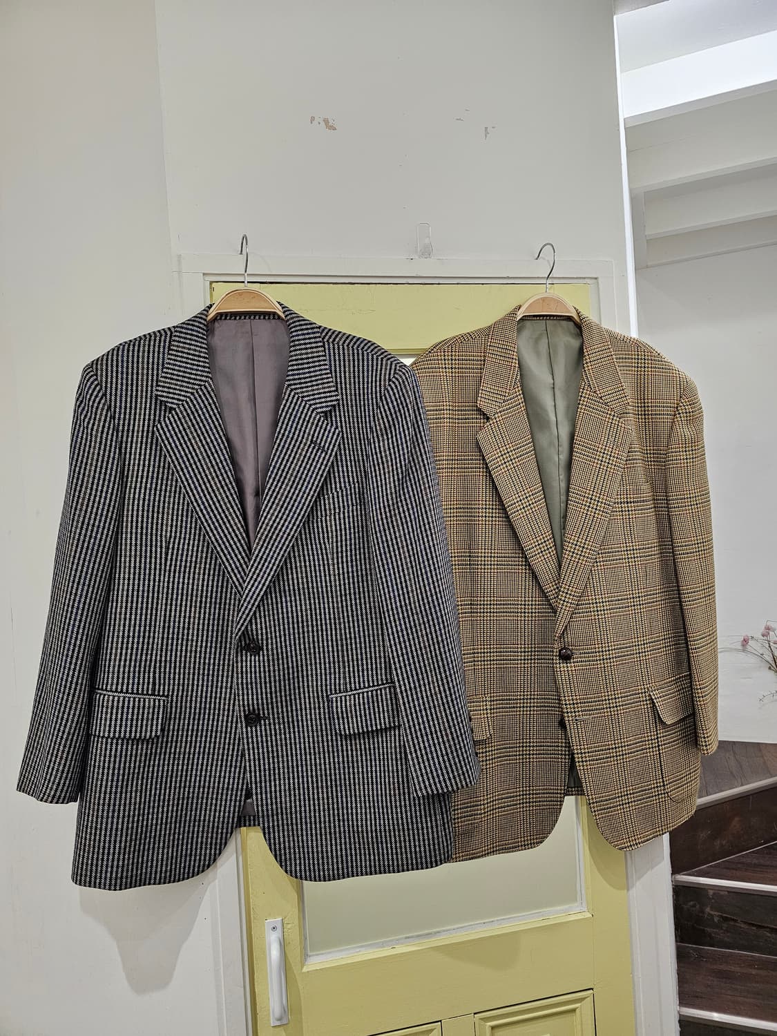 Burberrys 울100 체크 자켓 상품이미지2