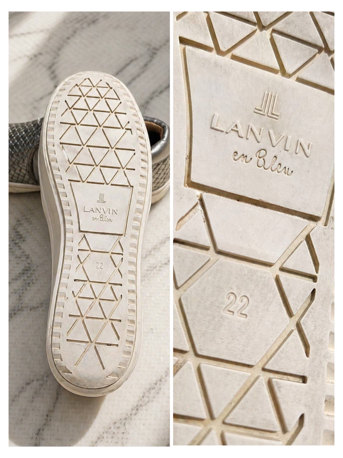 랑방온블루 메쉬 슬립온 실버 / 22 (215~220) 상품이미지10