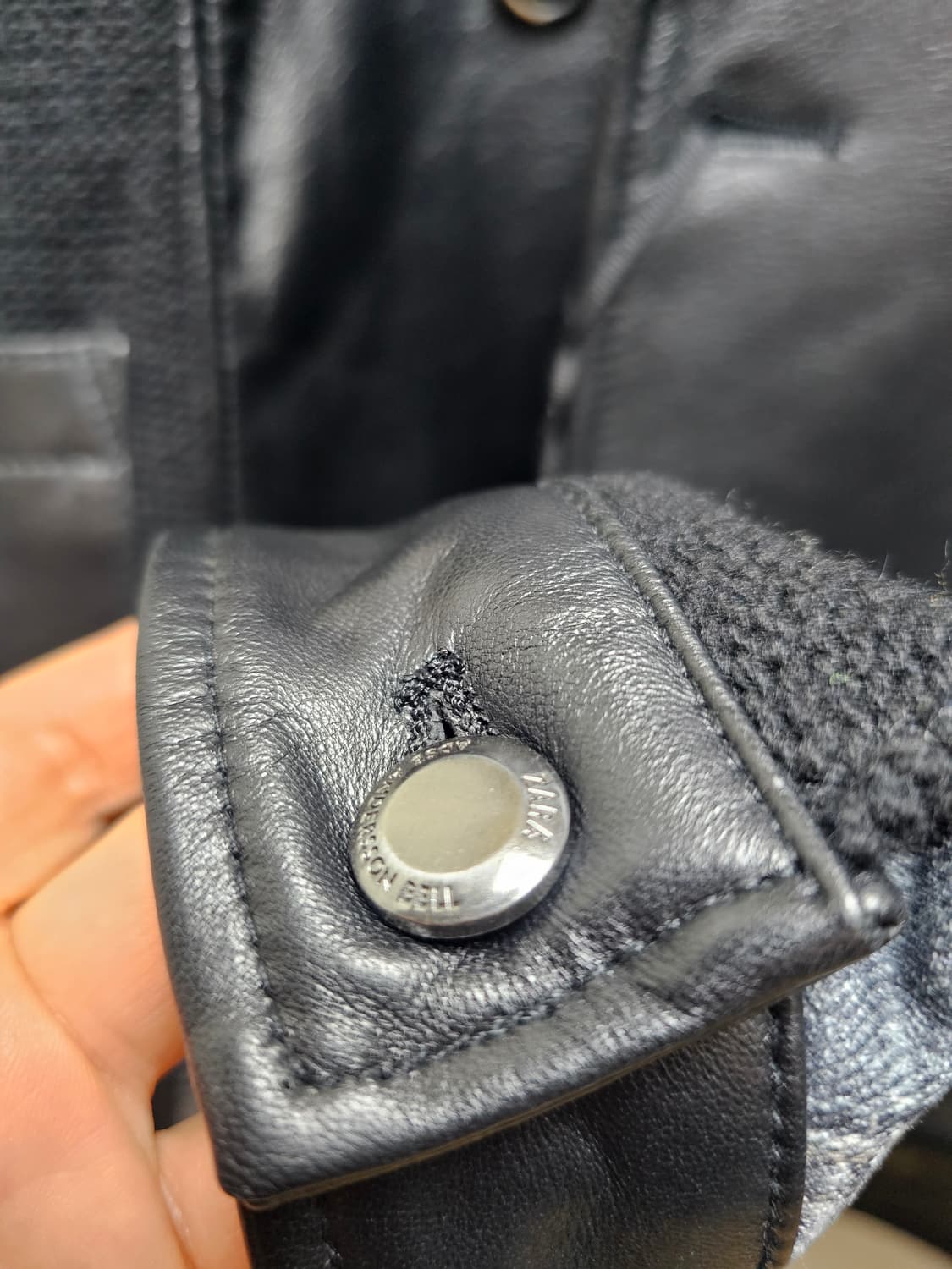 새상품 자라 앤더슨벨 콜라보 니트 가죽 자켓 상품이미지5