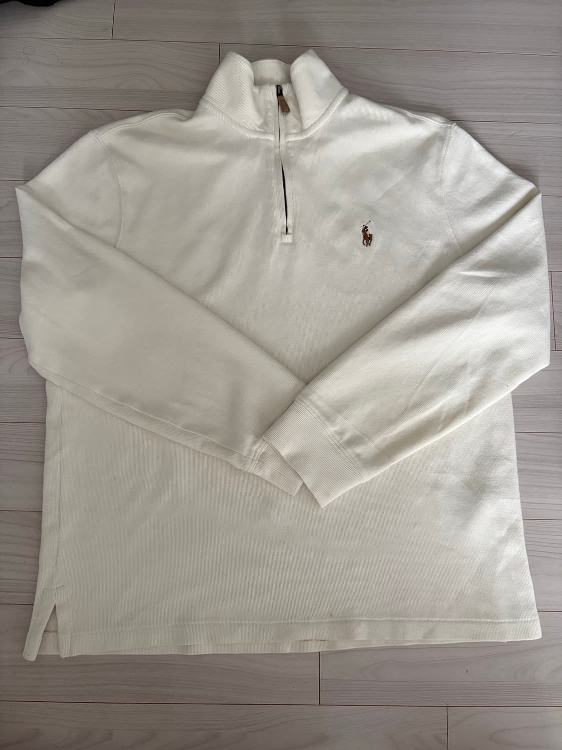 폴로 랄프로렌 아이보리 하프집업 맨투맨 상품이미지1