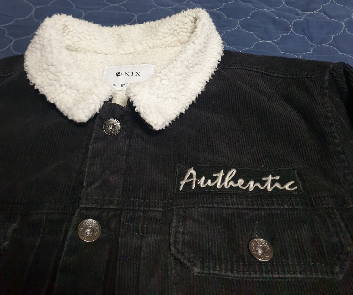 NIX 닉스 어센틱 코듀로이 쉐르파 트러커 자켓 블랙 (100) 상품이미지2