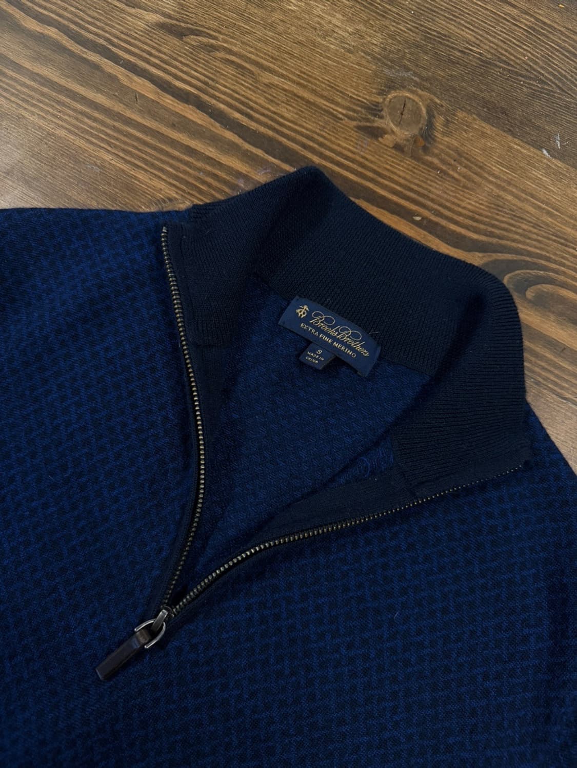 브룩스 브라더스 메리노울 쿼터짚 니트 슬림100 상품이미지8