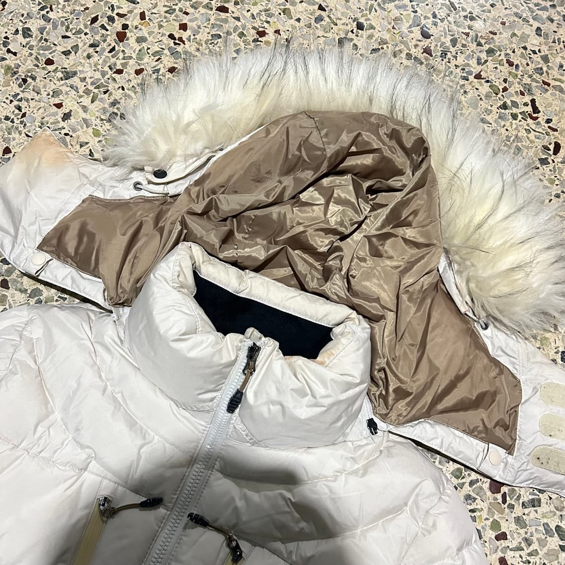 아디다스(ADIDAS) 크림 숏패딩 자켓 상품이미지4