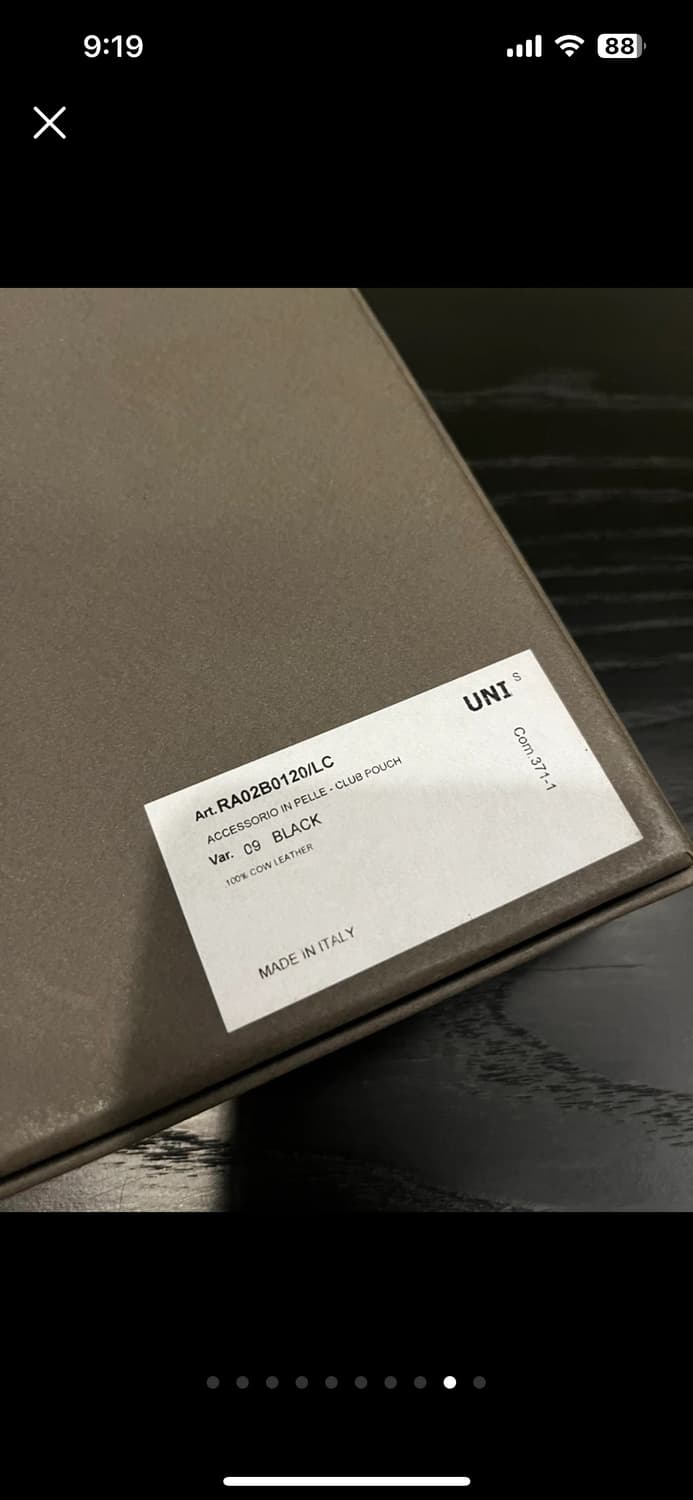 릭 오웬스 클럽 파우치 블랙 상품이미지7