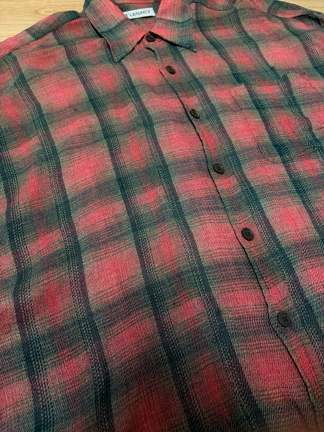 아워레가시 버로우드 셔츠 빅 럼버체크 상품이미지1