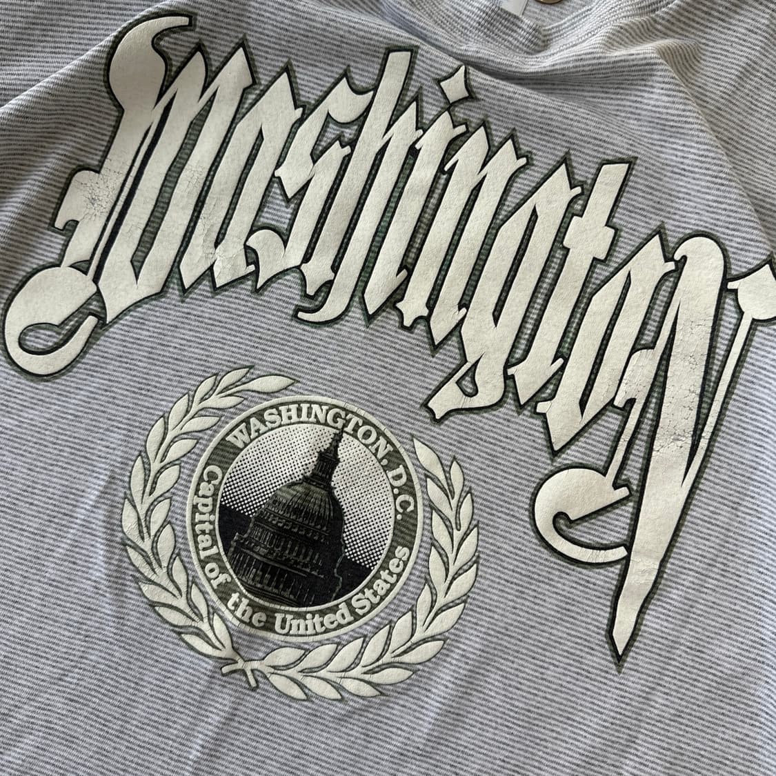 [90s] 워싱턴 D.C. 캐피톨 퍼피 프린트 티셔츠 (XL, 싱글스티치 상품이미지2