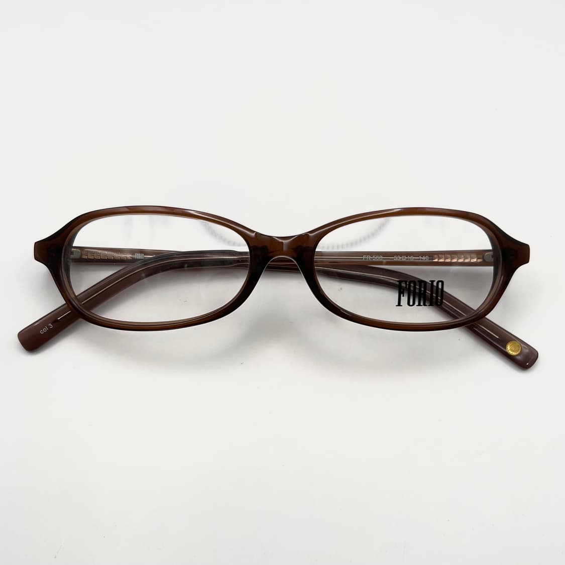 포리오 FORIO 오벌 뿔테 안경 상품이미지1