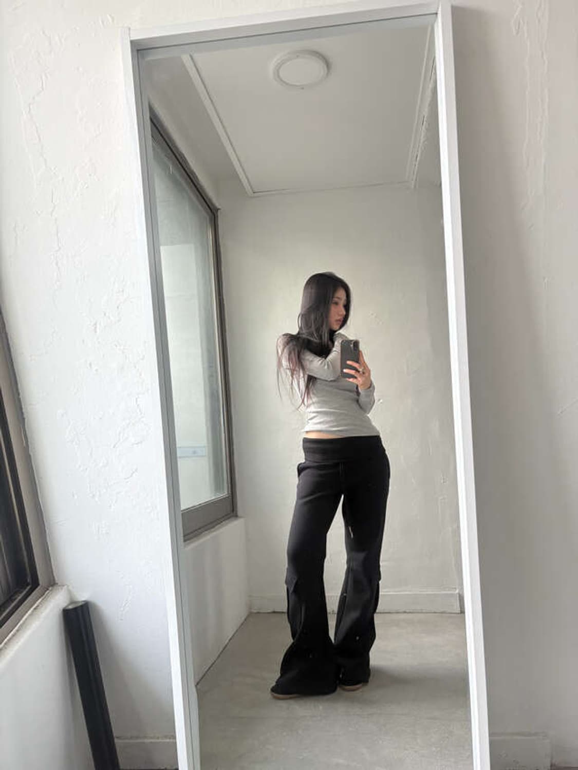 디에이디 폴드 부츠컷 팬츠 기모 상품이미지2