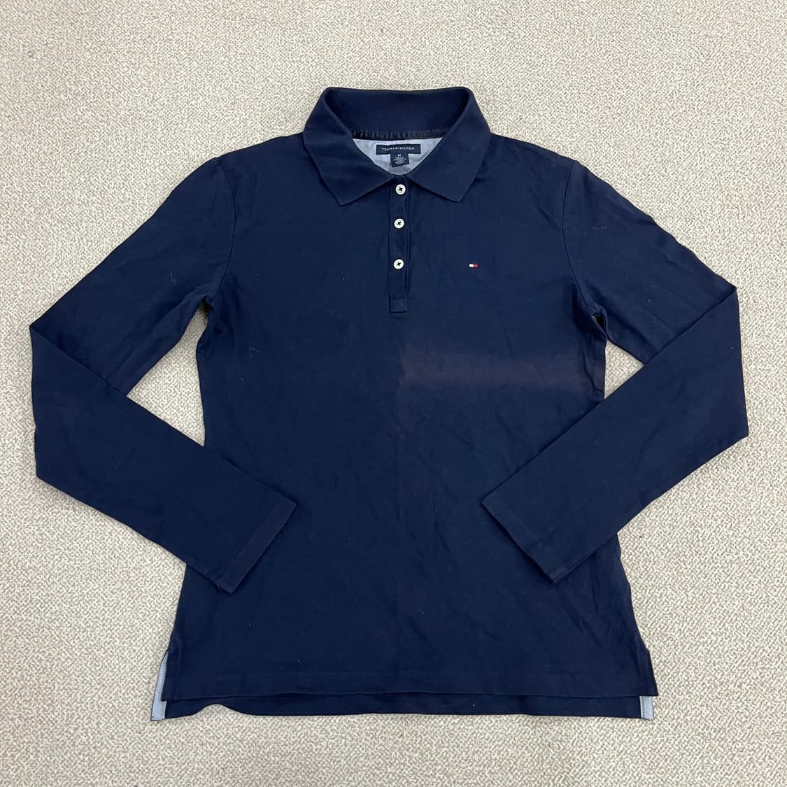 M 타미힐피거 긴팔 카라 티셔츠 0210M 상품이미지1