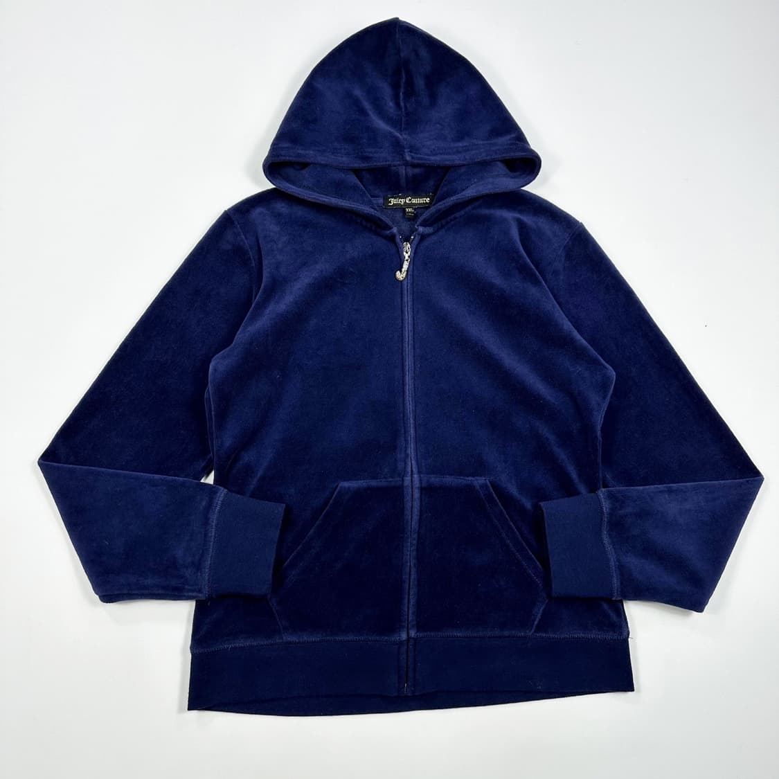 쥬시꾸뛰르 USA 벨벳 네이비 후드집업 (XXL 여성추천) 상품이미지2