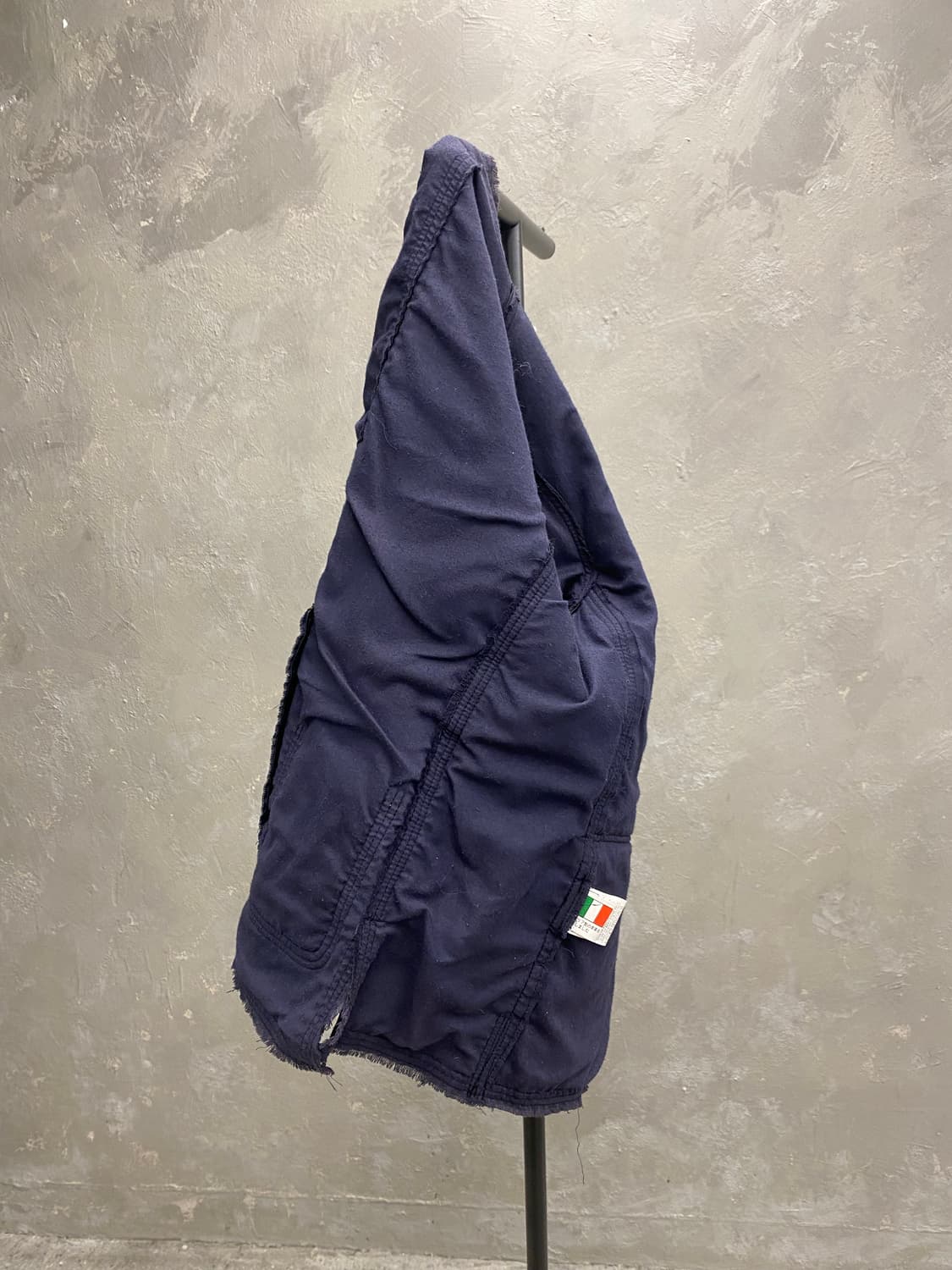 [S] Vintage 블랙 이탈리아 쉽스킨 레더 자켓 상품이미지6