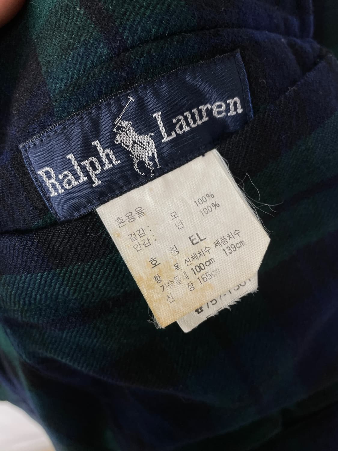 90s 폴로 랄프로렌 블랙와치 리버시블 블루종 자켓 상품이미지9