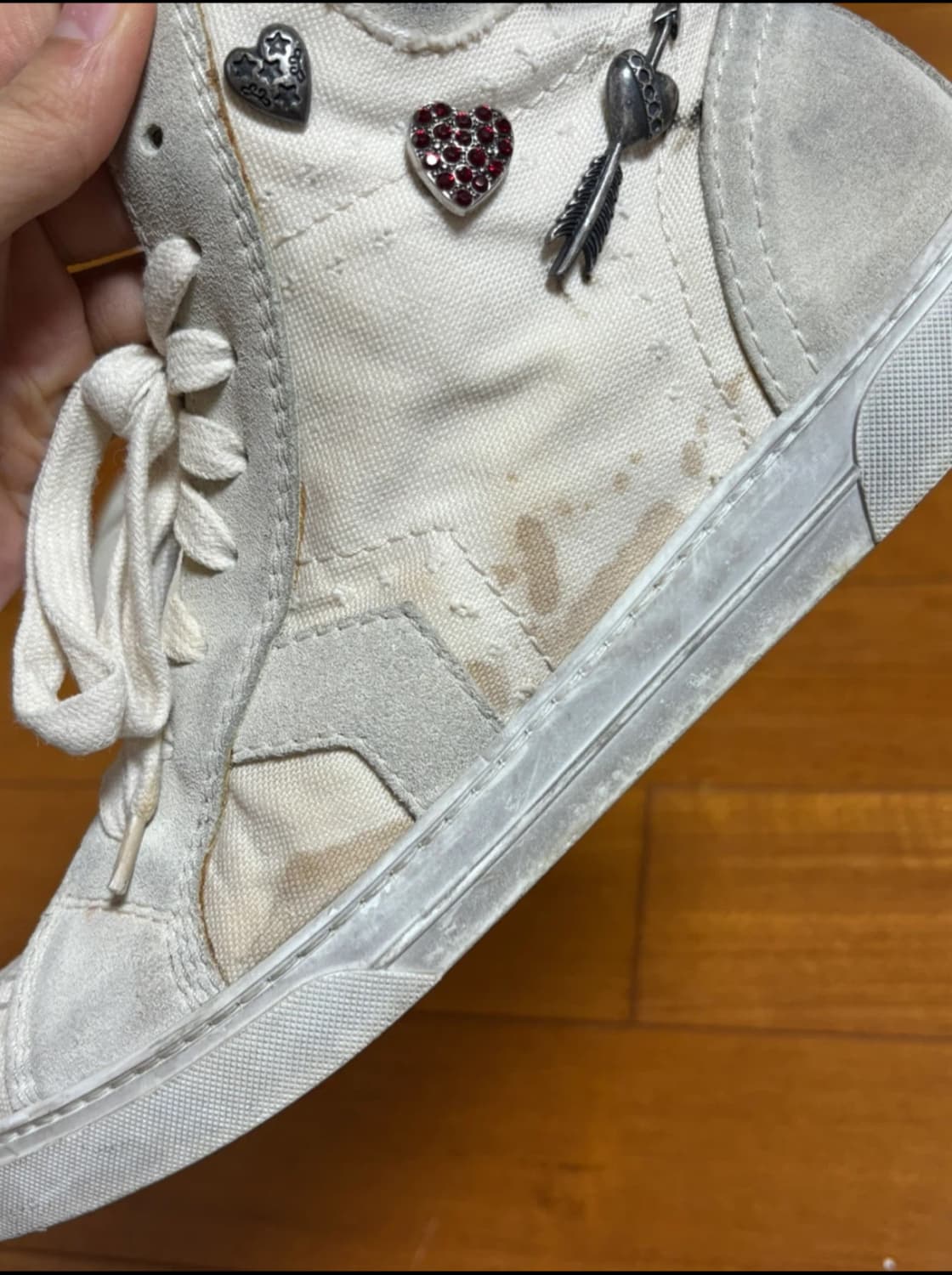 생로랑 forever smoking 하이탑 스니커즈 40사이즈 상품이미지6