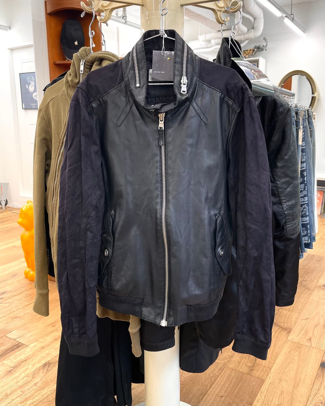 [50] 크리스티안 라크르와 2005FW 레더 코튼 자켓 상품이미지1