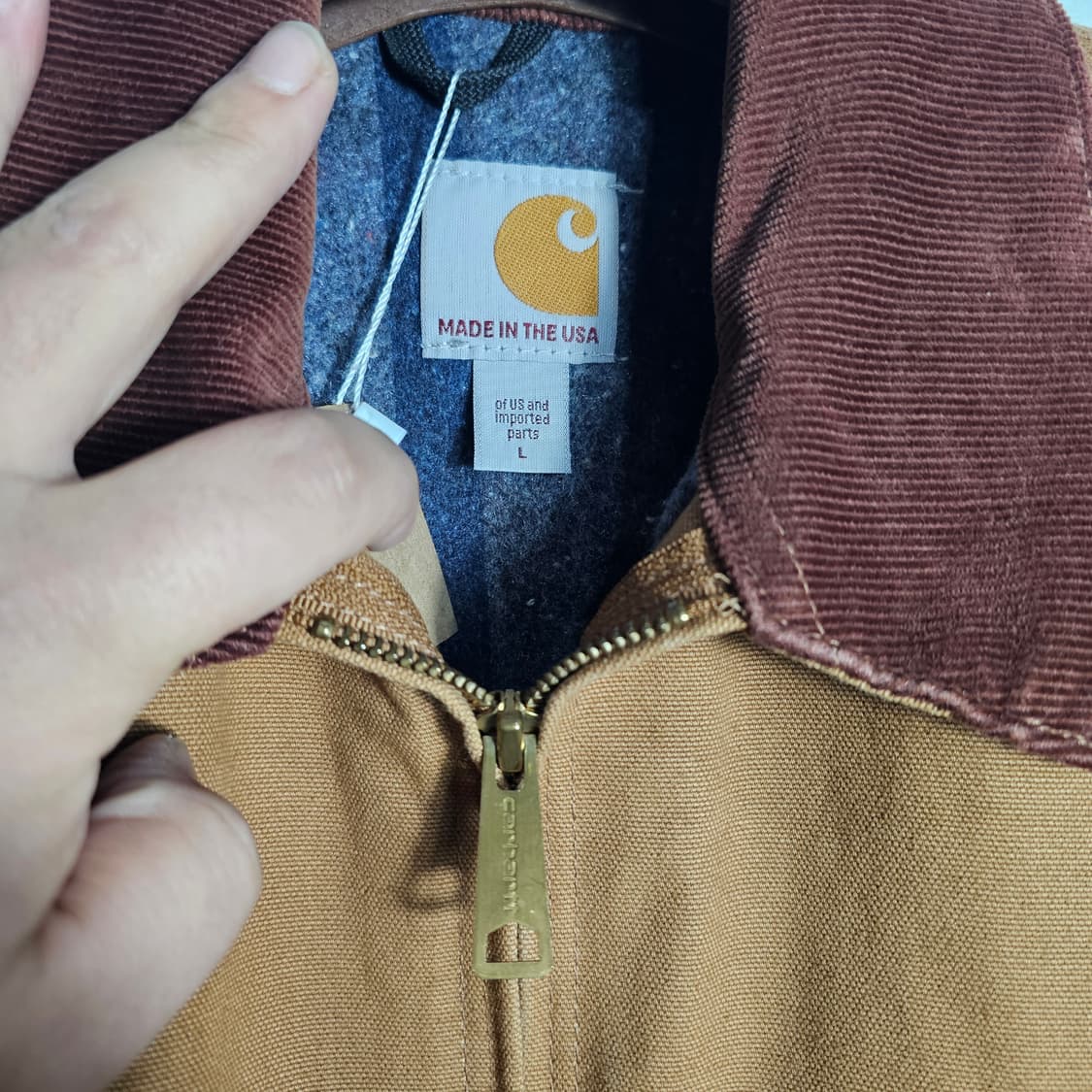 L 칼하트 joo1 베이지 디트로이트 자켓 상품이미지3