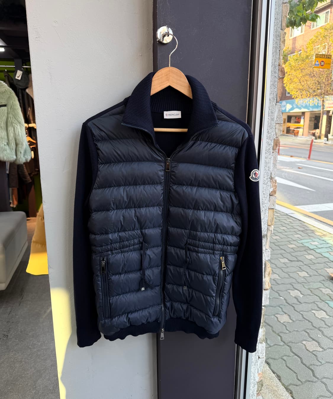 L/ 몽클레어 웨스트 스트링 와펜 니트패딩 자켓 상품이미지3