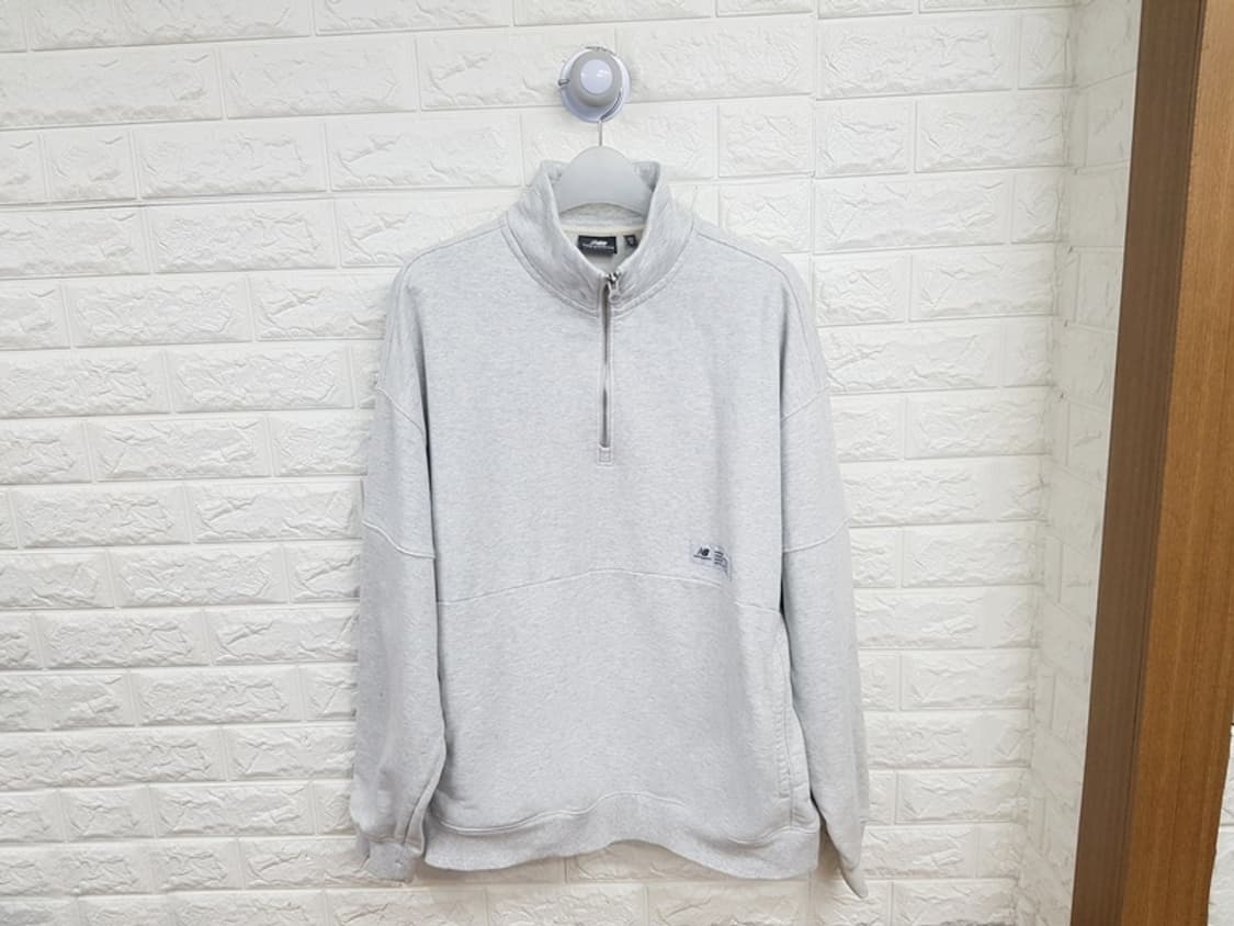 뉴발란스 하프 집업 맨투맨 남성M 95-100 상품이미지1