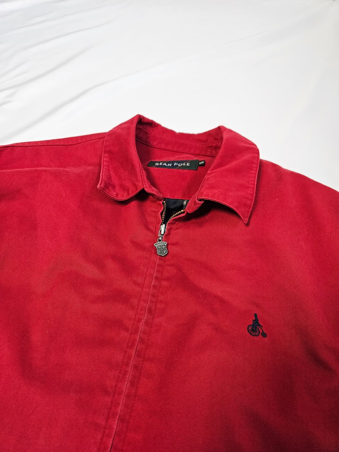 빈폴 바라쿠다 코튼 워크자켓 덱 캔버스 블루종 레드 빈티지 105 상품이미지2