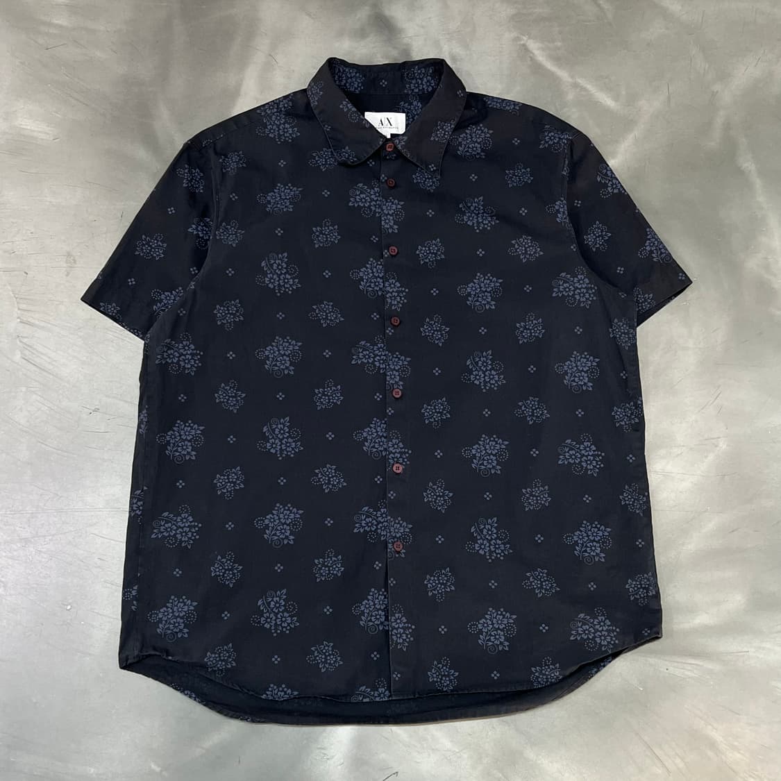  아르마니 익스체인지 플라워 패턴 하프 셔츠 y16382 상품이미지1