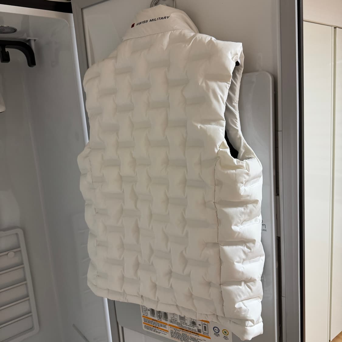 s 스위스밀리터리 발열조끼패딩 화이트 상품이미지2