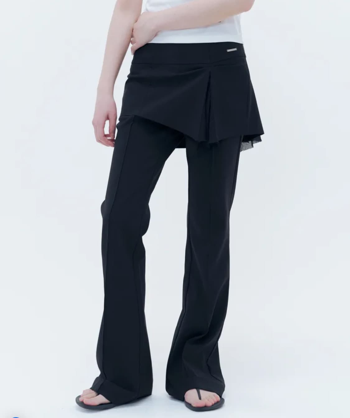미세키서울 Pleats skirt pants BLACK 스커트팬츠 상품이미지1