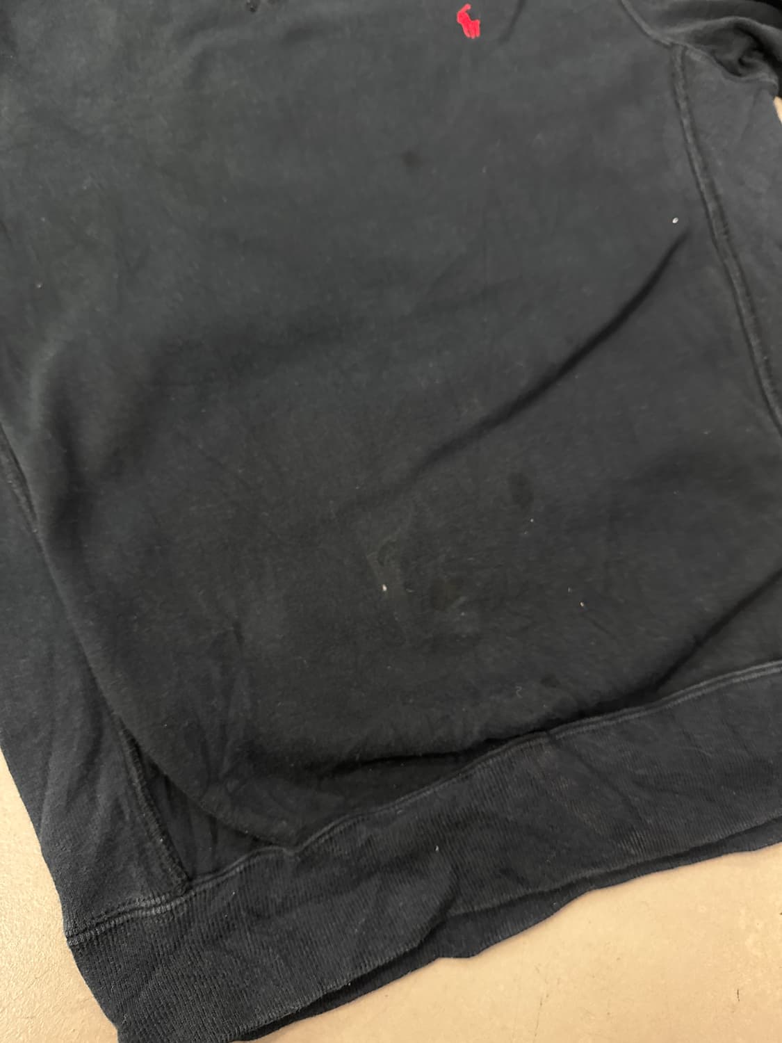 폴로 맨투맨 블랙 M 상품이미지5