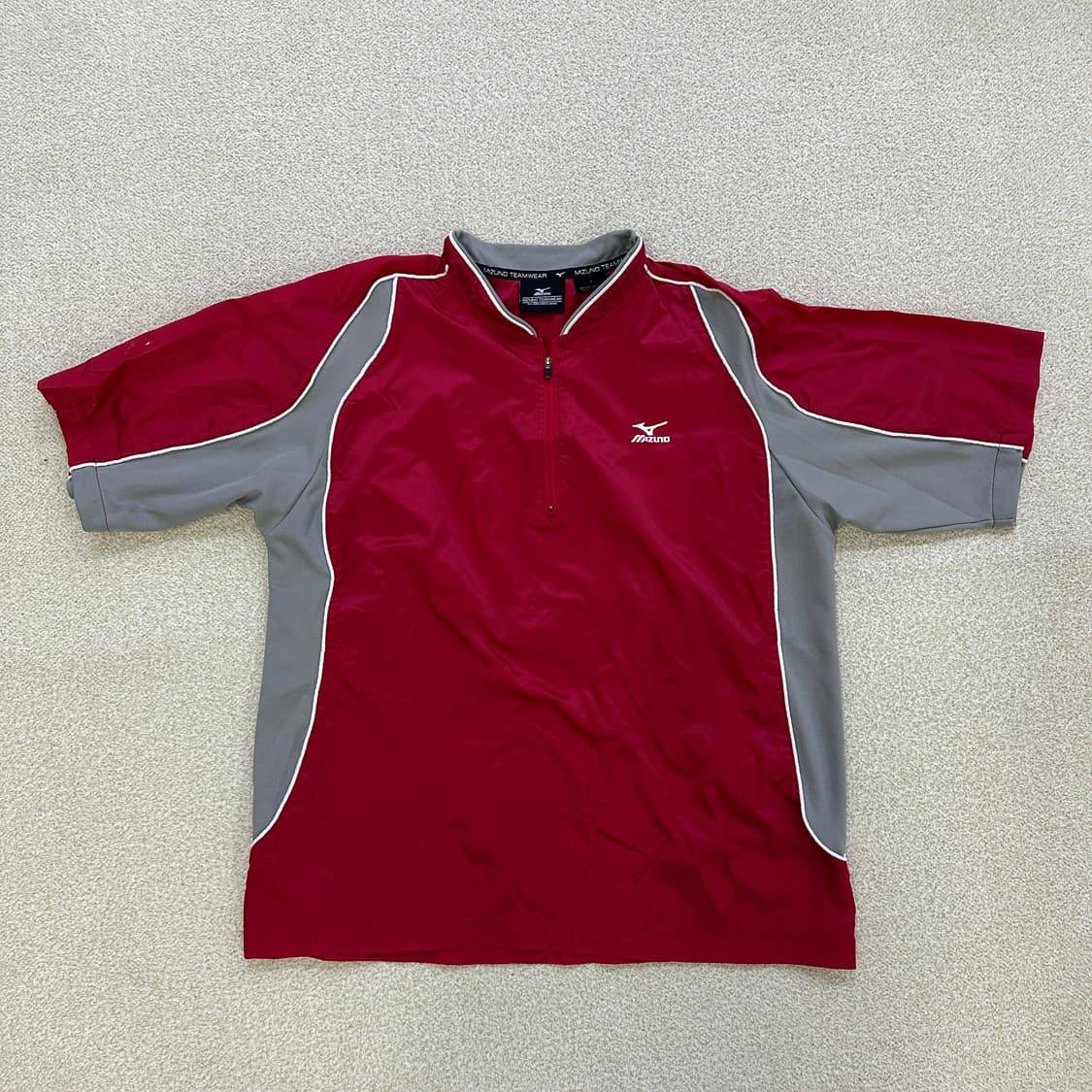 S 미즈노 반팔 야구 자켓 하프집업 0317D 상품이미지1