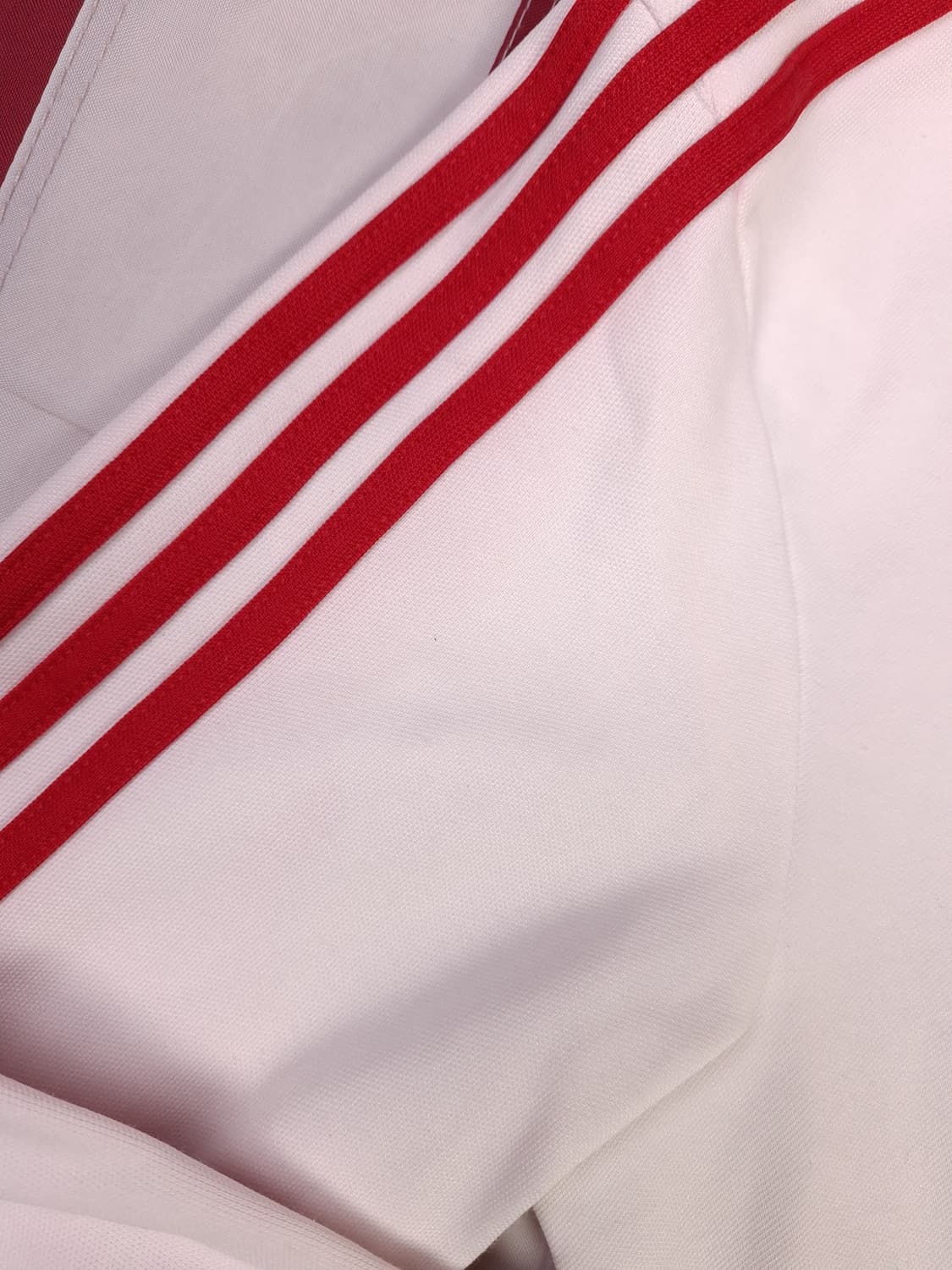 오리지날 아디다스 화이트 레드 삼선 런던 트렉탑져지 상품이미지9