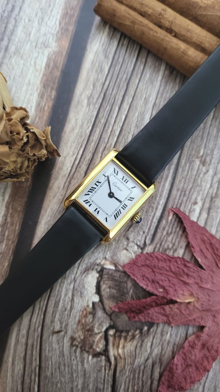 [연말세일] 감정서 포함 정품 까르띠에 프리 머스트 탱크 여성용 수동시계 상품이미지3