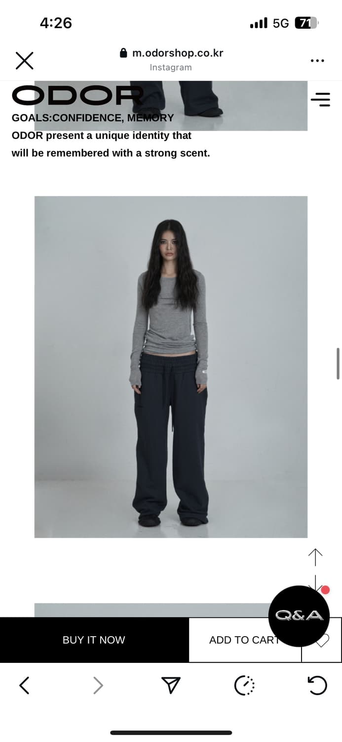 오도어 스킨 팬츠 네이비 새거 팝니다 상품이미지4