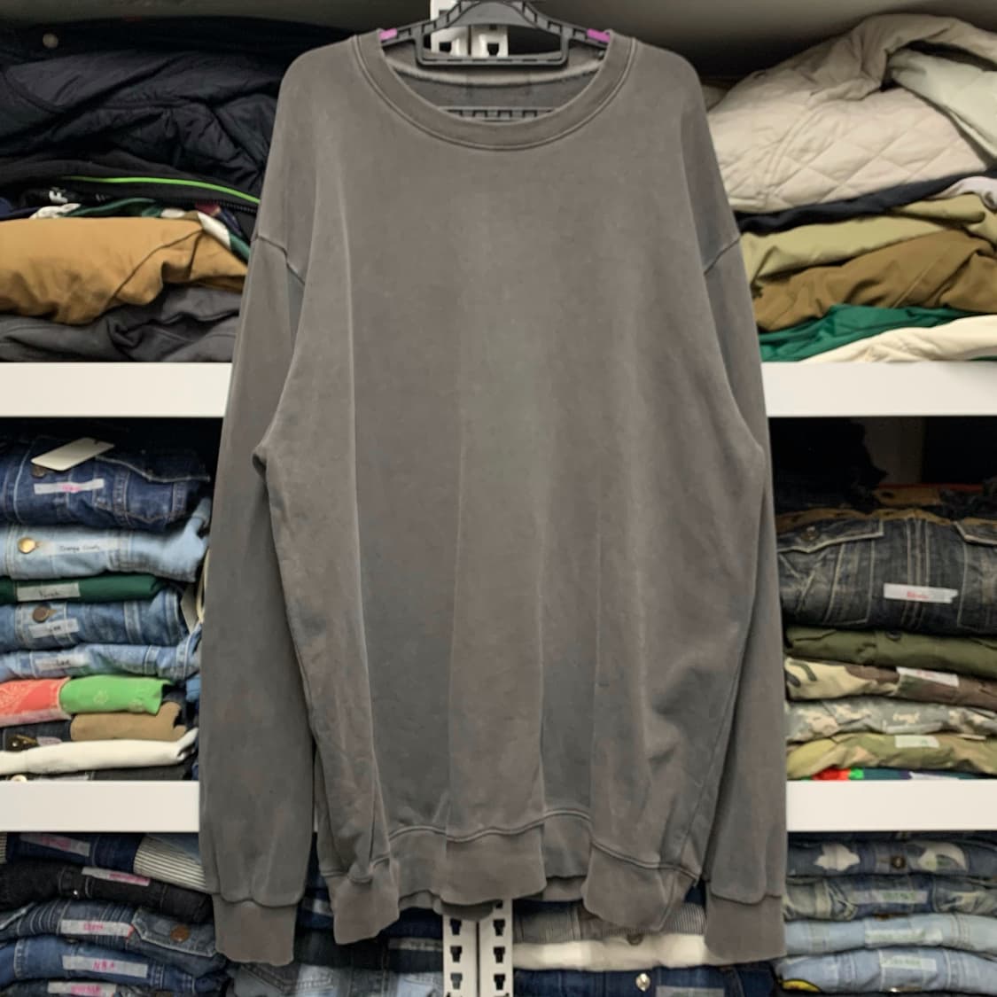 [XL] VTG 가먼트다잉 맨투맨 스웻셔츠 상품이미지2