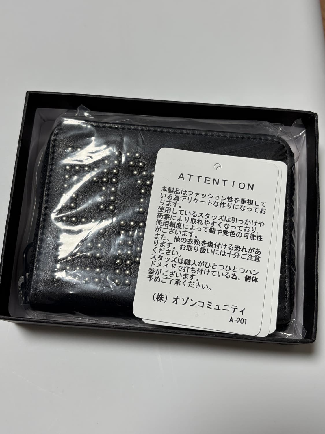 히스테릭 글래머 로고 스터드 라운드 집 미니 월렛 새상품 상품이미지3